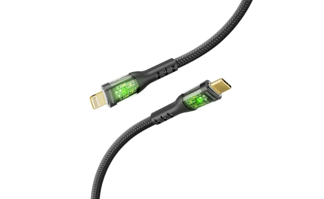 Promate TransLine-Ci  USB-C to Lightning Cable 1.2m, Ultra-Fast 27W Power Delivery Cable